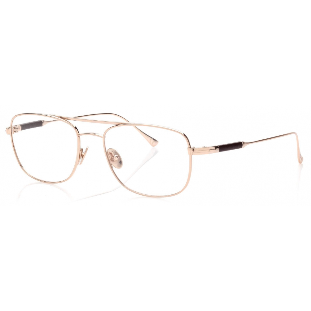 FT5848 P BLUE BLOCK NAVIGATOR OPTICALS SHINY ROSE GOLD CLEAR