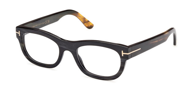 FT5957 P RECTANGULAR HORN OPTICALS COLOURED HORN CLEAR