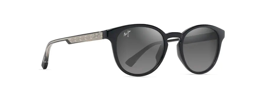 HIEHIE SHINY BLACK W TRANS LIGHT GREY MJ0636S