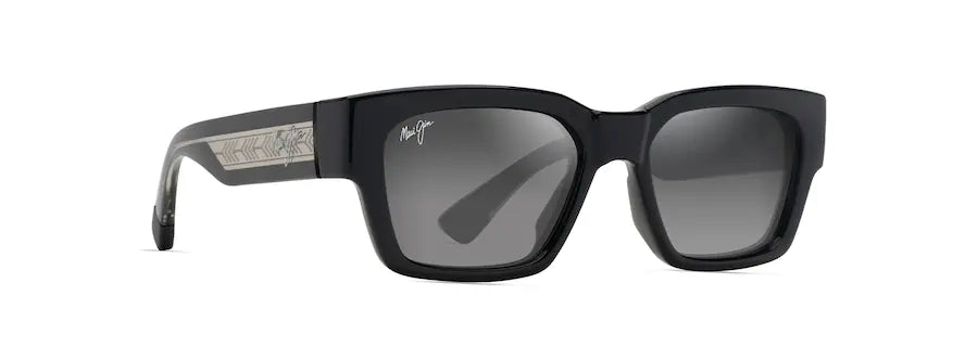 KENUI SHINY BLACK W TRANS LIGHT GREY MJ0642S