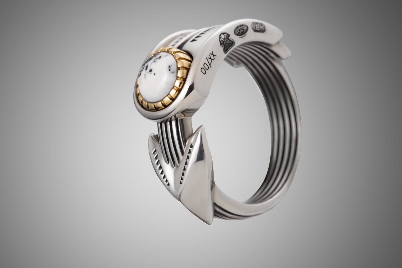 NATRONA RING SILVER BUFFALO STONE SIZE 6 (IN STORE ONLY)
