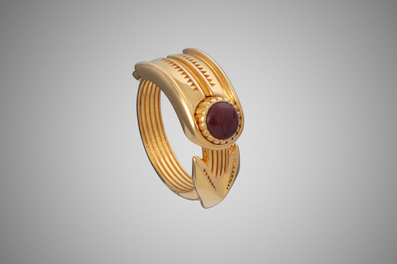 NATRONA RING VERMEIL MOOKITE SIZE 6 (IN STORE ONLY)