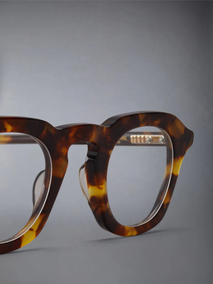 OVAL EYEGLASSES IN ACETATE 39 HONEY TORTOISE CLEAR