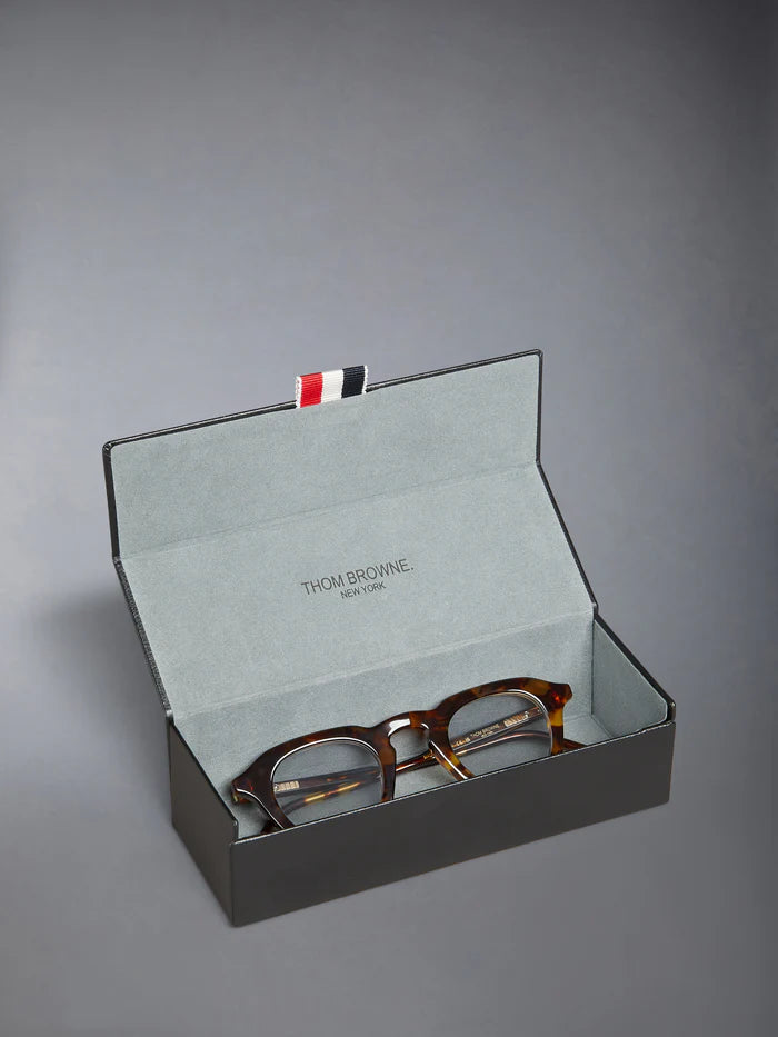 OVAL EYEGLASSES IN ACETATE 39 HONEY TORTOISE CLEAR